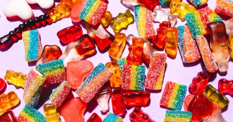 rainbow colored candy